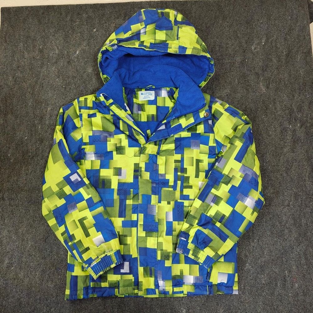 Mountain Warehouse Kids Blue Green Pixel Ski Jacket Size 9-10 Years